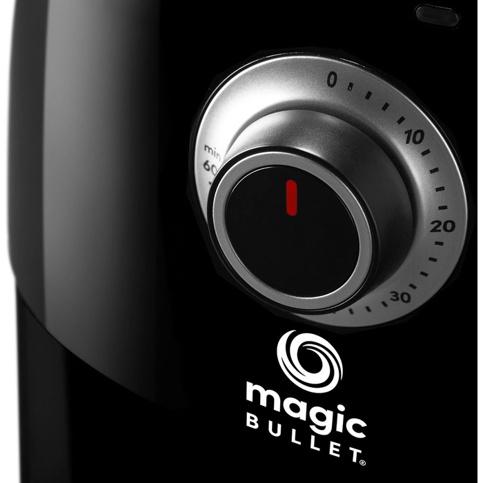 Електрична фритюрниця без олії Magic Bullet MBA021B, 2.5л, 80-200°C, 1300W, чорна