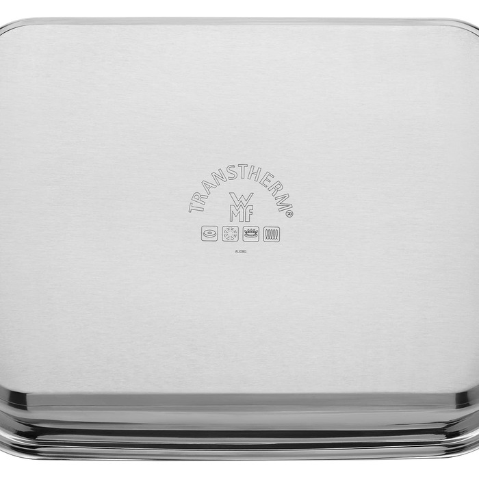 Пароварка WMF Vitalis Aroma 28 см, каструля для пароварки, жаровня кругла 5.0л, термометр, кришка з силіконовим обідком, дека для приготування, Cromargan нержавіюча сталь, придатна для духовки