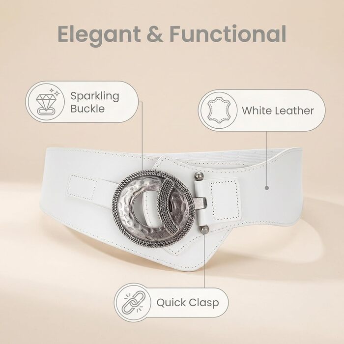 Жіночий шкіряний пояс широкий 60 мм, червоний, еластичний, для талії 65-160 см. Стильний аксесуар до сукні