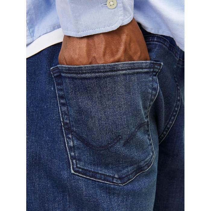 Джинси чоловічі JACK & JONES Jjiglenn Original AM 812 Noos PLS 44W/32L сині, денім