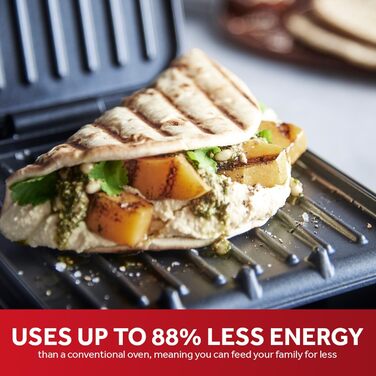 George Foreman 25800 Grill & Cook Plate - Versatile Grill, Cooktop & Toaster, Fast Heating, Easy Cleaning, Black