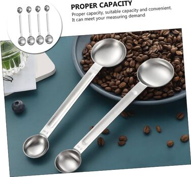 TOPBATHY 20-Piece Stainless Steel Measuring Spoons for Coffee, Tea, Tablespoons, Measuring Spoons, Baking Teaspoons, Sugar Spoons, Kitchen Measuring Spoons, Scoops for Canisters, Measuring Cups and Silver