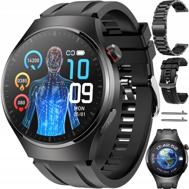 Смарт-годинник Bartomtime Kardiowatch MTech2 з AMOLED-дисплеєм, багатоколірний