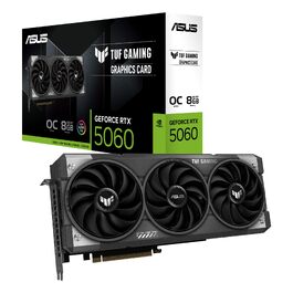 Ігрова відеокарта ASUS TUF Gaming GeForce RTX 5060 OC Edition 8GB GDDR7, PCIe 5.0, DLSS 4, чорна
