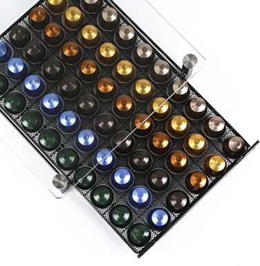 Організатор для капсул Nespresso HiveNets - тримач для 60 капсул з міцного скла