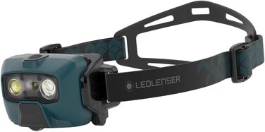 Налобний ліхтар Ledlenser HF6R Signature, 2000 лм, акумуляторний, водонепроникний IP68, з червоним світлом, для туризму та активного відпочинку, бірюзовий