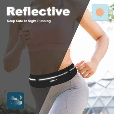 Сумка на пояс Haissky для бігу та подорожей: зручна та компактна (до 6.9 дюймів)