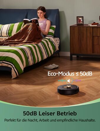 Робот-пилосос Vexilar з функцією миття підлоги, 8000Pa, LiDAR-навігація, 5 карт, 180 хвилин роботи, 50dB, керування через додаток та голосовий помічник, для твердих підлог та килимів