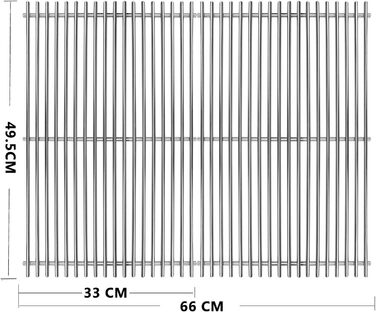 Решітка для гриля Weber Genesis E-310/320/330, S-310/320/330 (2007-2016) GFTIME, не підходить для Genesis II/LX, 2 шт.