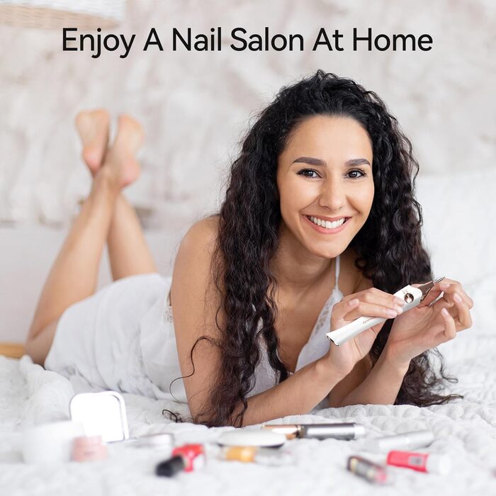 Електричний фрезер для нігтів TOUCHBeauty 5-в-1 AG-1335C (Золотий) з LED/UV сушкою та підставкою