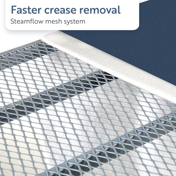 Гладильна дошка Minky Extra широка з підставкою для парогенератора, чорна HH40707103K