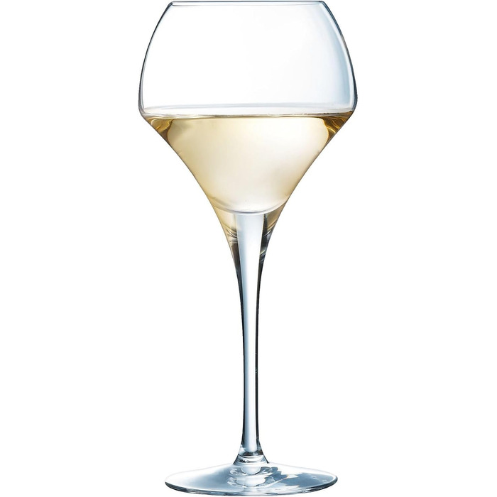 Chef & Sommelier Open Up - Wine Glass 37cl - Set of 6 - Made of Krysta Crystal Glass - Reinforced Packaging - Shine, Transparency and High Durability, Clear