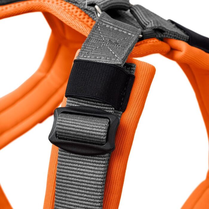 Нашийник для собак HUNTER Maldon, коричнево-сірий, L, м'який, комфортний, з 3M Scotchlite, регулюється, з м'яким ручним тримачем