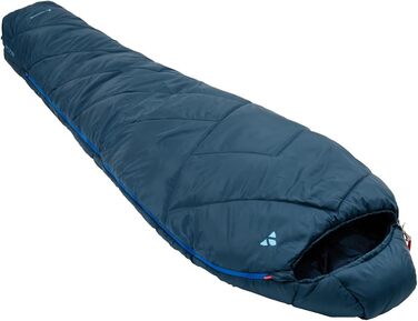 Спальний мішок VAUDE Sioux 800 II, блакитний. 3-сезонний, комфортна температура 2°C - 8°C, компактний, 220x80 см, блискавка зліва, для кемпінгу та відпочинку на природі