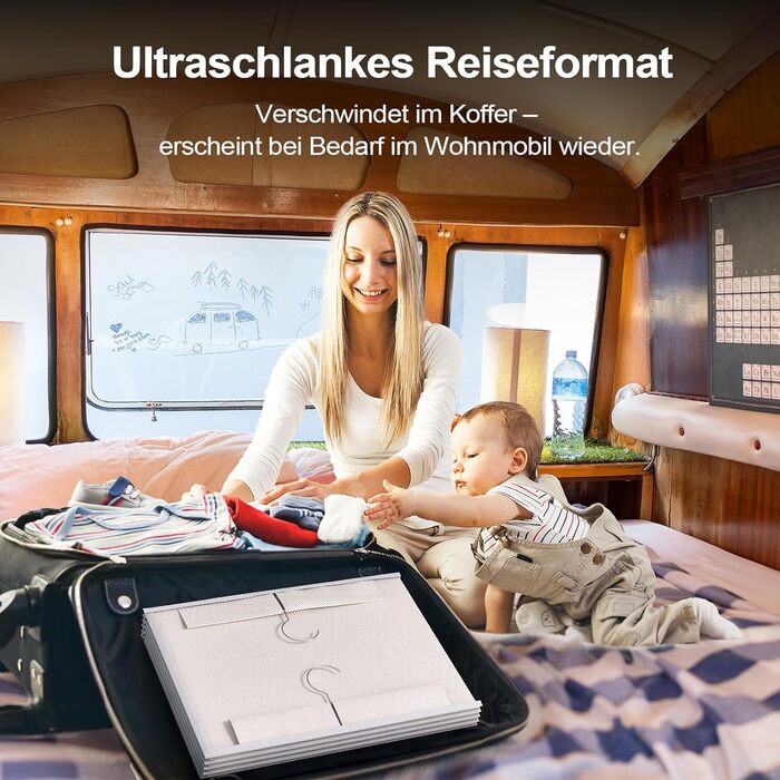 Організатор для шафи Extra tief – 6-ярусний, з 4 кишеньками з сітки, для дому, студентського гуртожитку, кемпінгу, економія місця