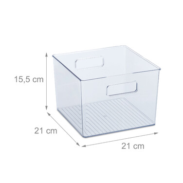 Relaxdays Refrigerator Organizer with Handles