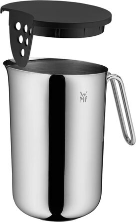 WMF Function Bowls Mixing Bowl 1.75l, with handle, polished Cromargan stainless steel, scaling & Gourmet Glass Measuring Cup 1.0l, heat-resistant glass, scaling for liters, milliliters, cups, and grams