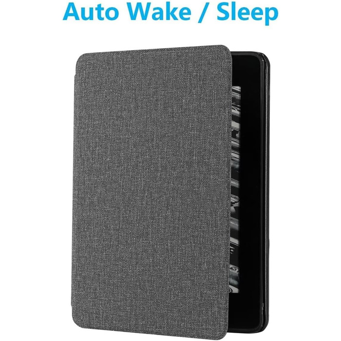 Чохол MOKASE для Kindle Paperwhite 5/6/7 (2012-2016), Cloth Grey, з функцією авто-вимикання