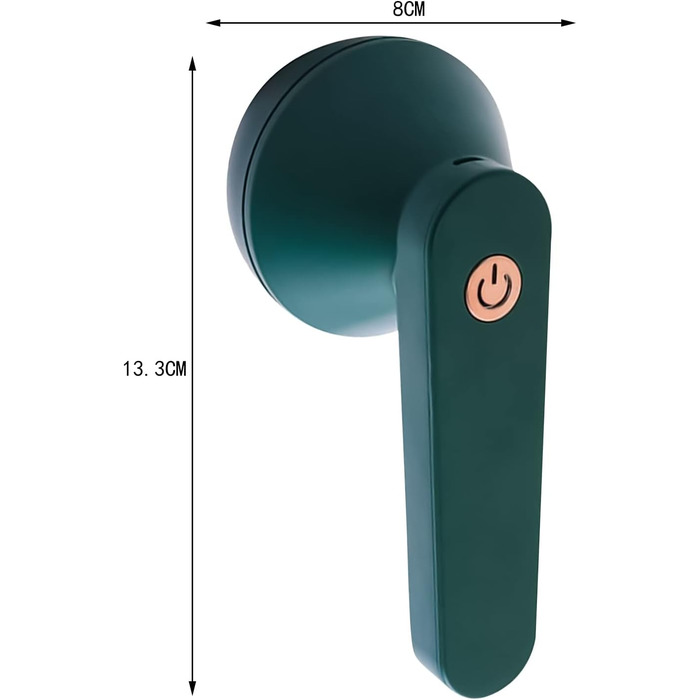 Електричний видальник ворсу Fusselrasierer: тест-переможець з 6-лезовою голкою, USB, для одягу та меблів (зелений)