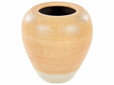 Декоративна керамічна ваза SKIONE, 34 см, світло-коричнева