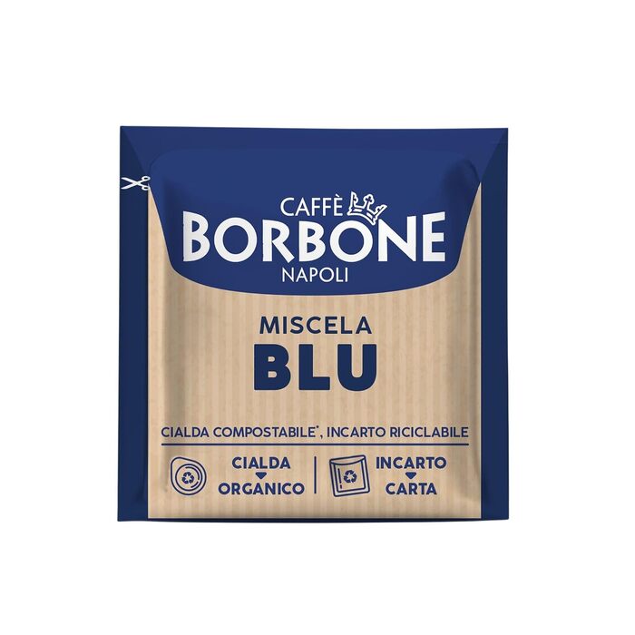 Кава в пріодах Caffe Borbone Miscela Blu ESE 44мм, міцна суміш (Original), 100 шт