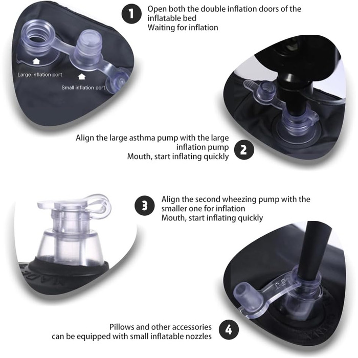 Надувний матрац для авто, чорний, з двома подушками та насосом. Підходить для кемпінгу, відпочинку та тематичних вечірок на природі. Чудовий подарунок друзям.