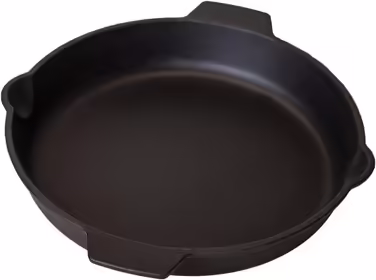 Grillfürst Cast Iron Grill Pan with Two Handle Grips Ø 30 cm - Massive cast iron pan with high rim, extremely heat-resistant cast iron pan for gas grill, stove, and fire. Diameter Ø 30 cm