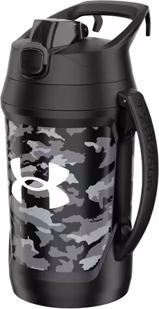 Пляшка для води Under Armour Playmaker Sport, 1,8 л, з ручкою, ізоляція, не протікає, чорна
