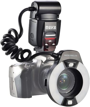 Кольцевий світловий прилад Meike MK-14EXT iTTL TTL LED для камер Nikon DSLR з гарячим башмаком
