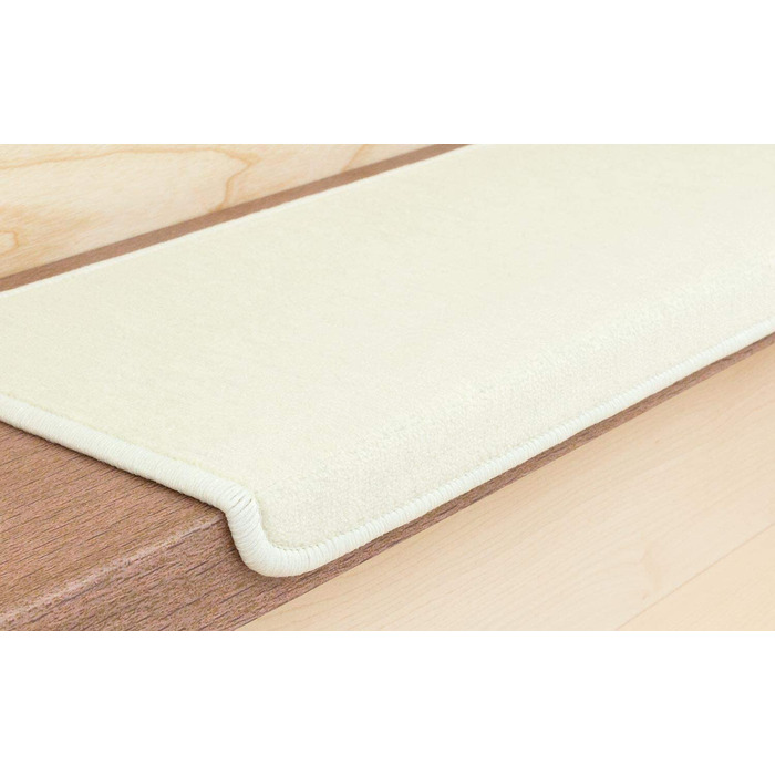 Stair treads Kettelservice-Metzker Vorwerk Uni rectangular 14 pcs 65x24 cm white