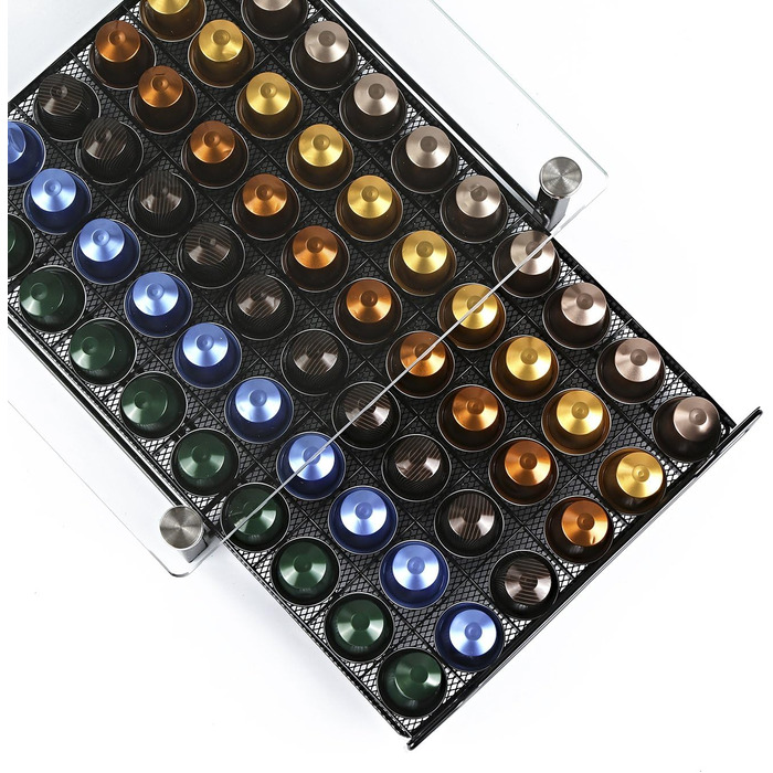 Організатор для капсул Nespresso HiveNets - тримач для 60 капсул з міцного скла