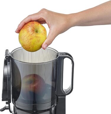 Соковитискач CASO Juice Fit Pro: повільний, для цілих фруктів, 130 мм, чорний