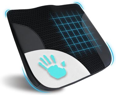 Автомобільне сидіння з Memory Foam для полегшення болю в куприку та попереку. Підходить для авто, вантажівки, офісу, інвалідного візка. Чорний колір.