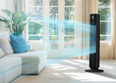 Колонний вентилятор Levoit TempSense 36 DC, чорний