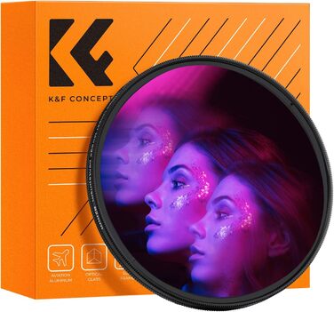 Фільтр для об'єктива камери K&F Concept з оптичного скла, спеціальний ефект розмиття руху (Nano-B Series) (58mm)