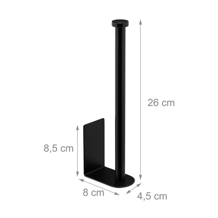 Relaxdays Self-adhesive roller towel holder