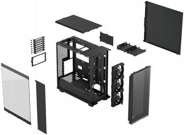 Корпус Fractal Design Epoch Black Midi Tower, чорний