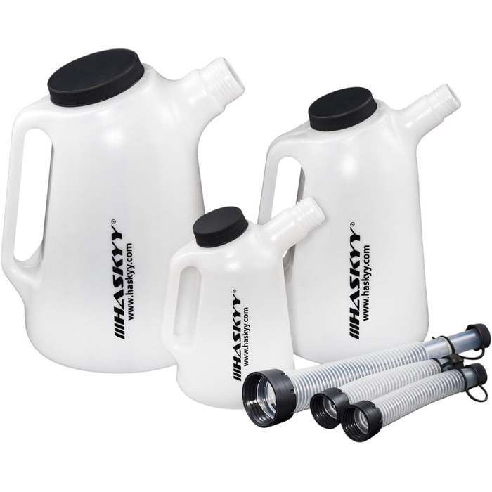 HASKYY 1L + 3L + 5L Kettle Set, Car Tool Measuring Jug, Filling Jug