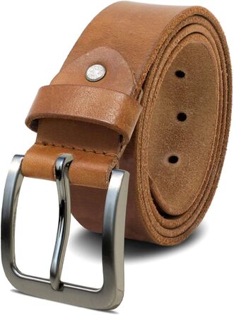 Жіночий шкіряний ремінь ROYALZ Vintage, 38 мм, буйволова шкіра, коричневий, під джинси/костюм, довжина 120 см (розмір 105 см)