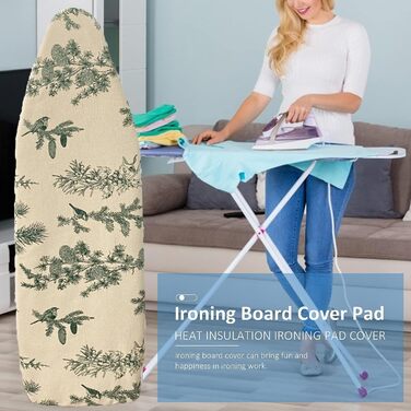 Близняк для прасувальної дошки, бавовна, 140x50 см, з гумкою, для прасувальних станцій та прасок