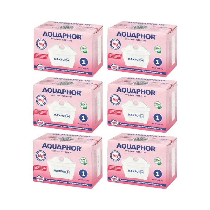 Смінні фільтрувальні картриджі для глека Aquaphor Maxfor + MG, 6 шт.