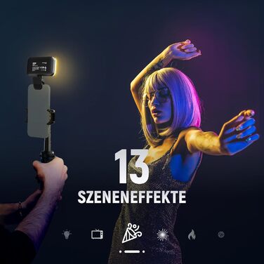 LED світло Neewer для селфі та відеозйомки на телефон/комп'ютер, 54 LED, кліпса, CRI 88, 650mAh