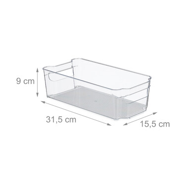 Relaxdays Refrigerator Organizer with Handles