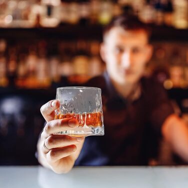 Набір склянок для віскі Relaxdays, 12 шт, 3 дизайни, 150 мл, Tumbler, склянки-похитувачі, прозорі