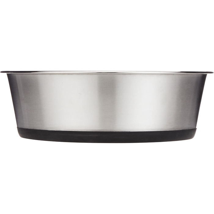 Миска для собак Kerbl з нержавіючої сталі, 2.8 л (2 шт.) - неслизька, срібна