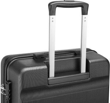 Чохол-валіза KONO, 75 см, сірий: велика валіза на 90 літрів з TSA замком та 4 колесами