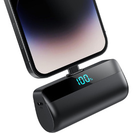 Power Bank Feob Mini 5200mAh 20W PD: Компактний акумулятор для iPhone та Android, LED-дисплей, чорний