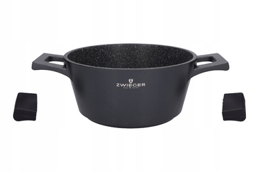 Набір каструль Zwieger Black Stone, 6 предметів, Greblon Granite, алюміній