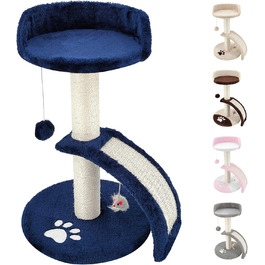 Дерев'яний кігтеточний комплекс Beltom® Kratzbaum 54 см, рожево-білий (блакитний)