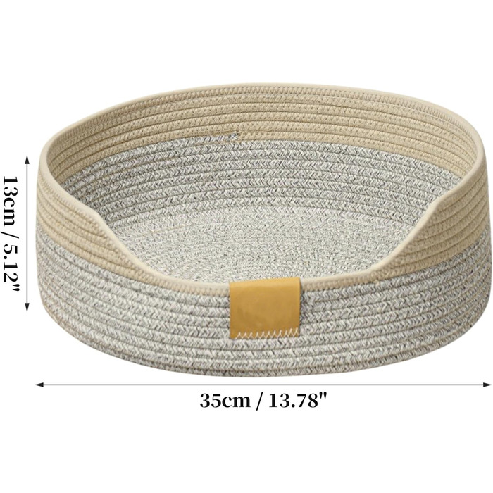 Тканинне ліжко для котів, 40 см, складаний кошик-гніздо, дихаюче ліжко для тварин, стійке до подряпин, універсальне ліжечко для кошенят (S, сірий хакі)